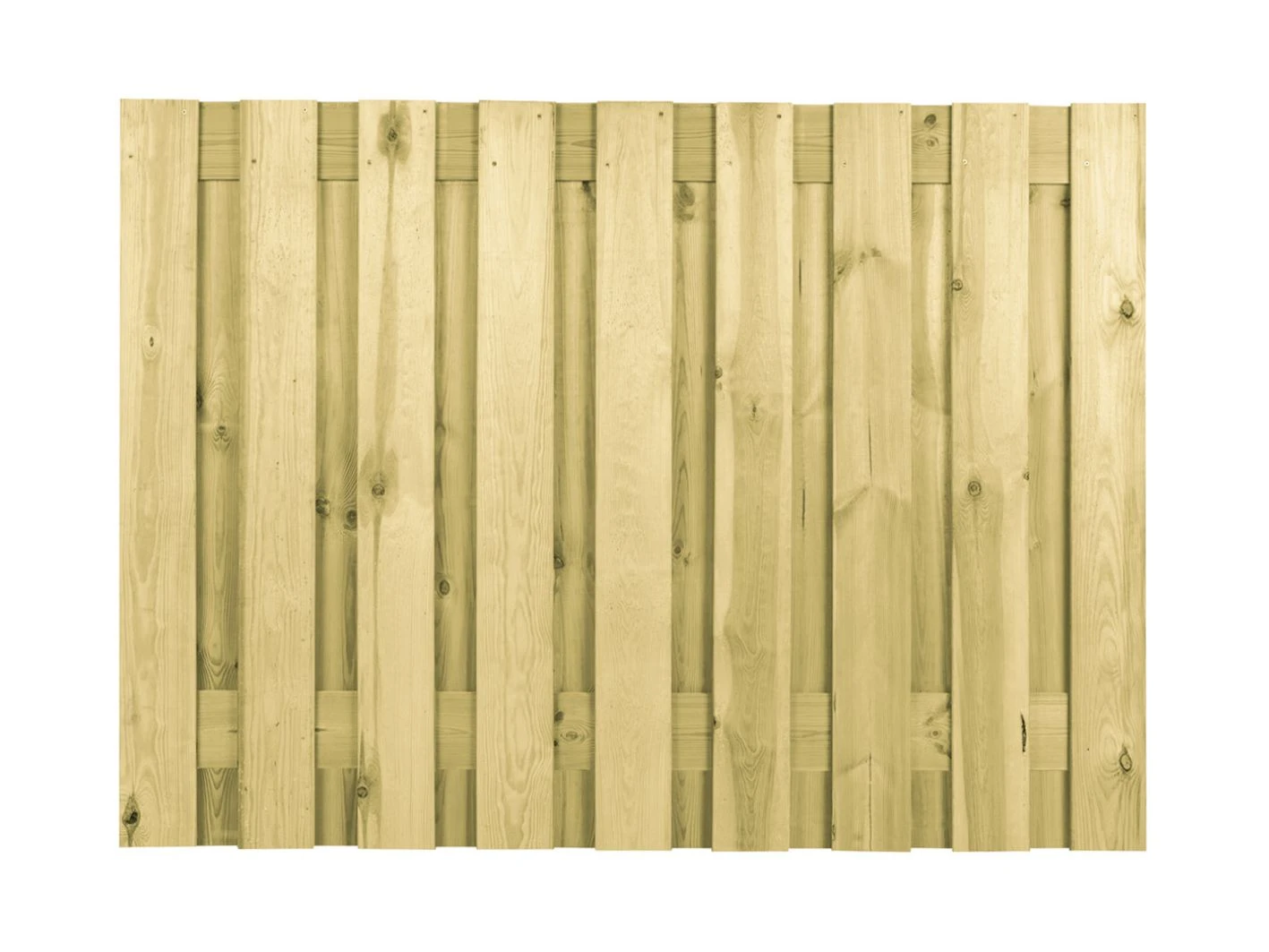 Grenen Schutting 19-planks 130 x 180 cm Groen Geïmpregneerd Geschaafd - Afbeelding 1